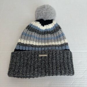 Michael Kors Black and White Knit Beanie one size fit all